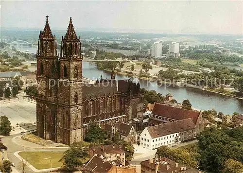 Magdeburg Fliegeraufnahme Dom Kat. Magdeburg