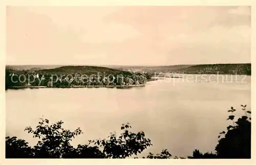 Bad Buckow Maerkische Schweiz Blick ueber den Schermuetzelsee Kat. Buckow Maerkische Schweiz