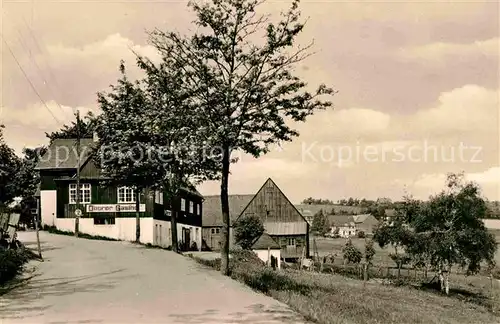 Schellerhau Teilansicht mit Gasthaus Kat. Altenberg