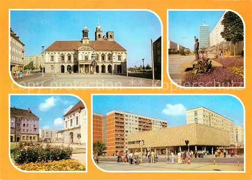 Magdeburg Rathaus Erich Weinert Denkmal Hartstrasse Julius Bremer Strasse Kat. Magdeburg