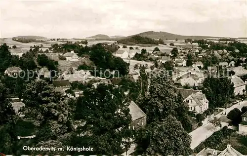 Oberoderwitz Panorama mit Koenigsholz Kat. Oderwitz