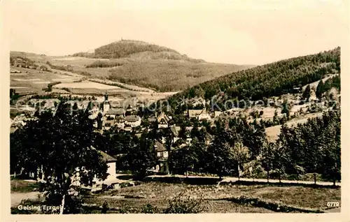 Geising Erzgebirge Panorama Bergstadt Kat. Geising Osterzgebirge