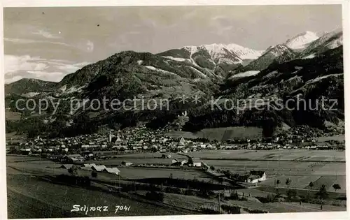 Schwaz Tirol Gesamtansicht mit Alpenpanorama Kat. Schwaz