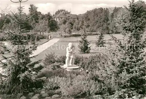 Bad Klosterlausnitz Kurpark Skulptur HO Hotel Kat. Bad Klosterlausnitz