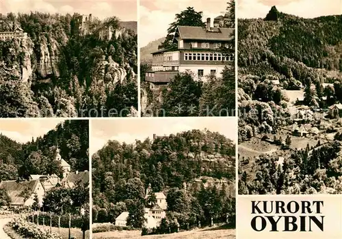 Oybin Klosterruine Berggasthof Berg Oybin Zittauer Gebirge Kat. Kurort Oybin