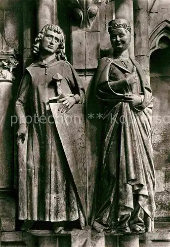 Naumburg Saale Dom zu Naumburg 13. Jhdt. Westchor Hermann und Regelindis Stifterfiguren Kat. Naumburg