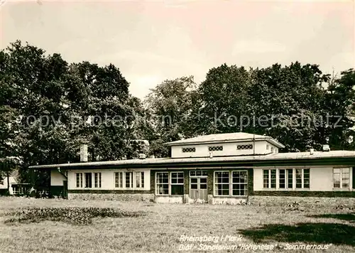 Rheinsberg Diaet Sanatorium Hohenelse Sommerhaus Kat. Rheinsberg