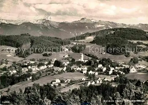 Heiden AR Panorama mit Vorarlberge Kat. Heiden