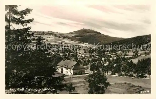 Geising Erzgebirge Panorama Bergstadt Kat. Geising Osterzgebirge