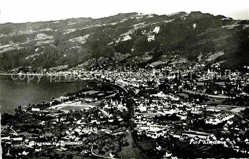 Bregenz Vorarlberg Bodensee Allgaeuer Alpen Fliegeraufnahme Kat. Bregenz