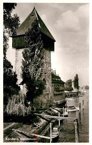 Konstanz Bodensee Rheintorturm Kat. Konstanz