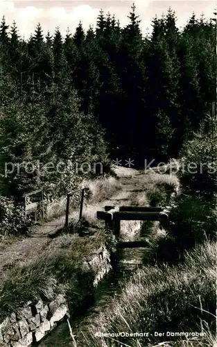 Altenau Harz Dammgraben im Wald Kat. Altenau