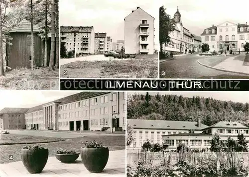 Ilmenau Thueringen Goethehaeuschen Kickelhahn Schortestrasse Rathaus Schloss Technische Hochschule Stadtkulturzentrum Kat. Ilmenau