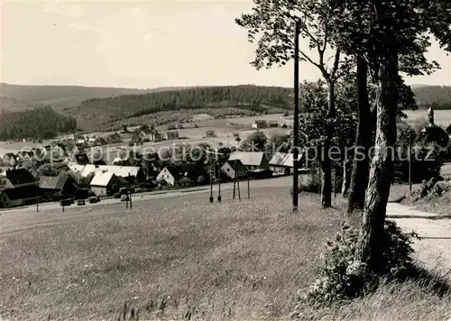 Breitenbrunn Erzgebirge Panorama Handabzug Kat. Breitenbrunn Erzgebirge