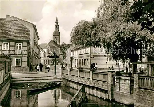 Luebbenau Spreewald Muehleneck Kirche Kat. Luebbenau