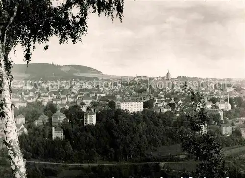 Annaberg Buchholz Erzgebirge Stadtbild mit Kirche Kat. Annaberg