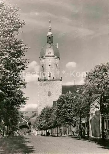 Annaberg Buchholz Erzgebirge Partie an der Kirche Kat. Annaberg