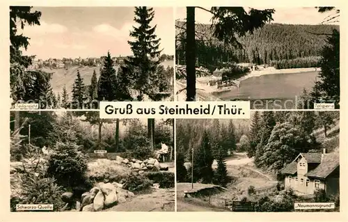 Steinheid Teilansicht Talsperre Schwarzaquelle Neumannsgrund Kat. Steinheid