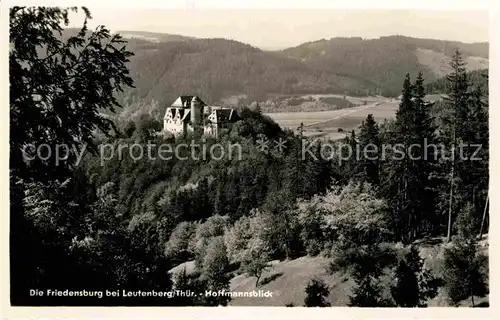 Leutenberg Thueringen Friedensburg Hoffmannsblick Kat. Leutenberg