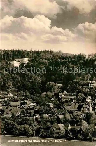 Gernrode Harz Ansicht mit FDGB Heim Fritz Heckert Kat. Gernrode Harz