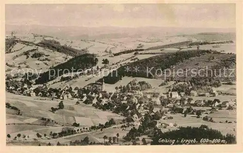 Geising Erzgebirge Panorama Kat. Geising Osterzgebirge