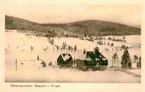 Rehefeld Zaunhaus Wintersportplatz Erzgebirge Kat. Altenberg