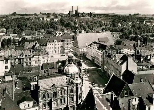 Zwickau Sachsen Blick vom Dom zum Hauptmarkt Kat. Zwickau