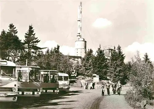 Grosser Inselsberg Sender Wetterstation Aussichtsturm Thueringer Wald Busse Kat. Brotterode