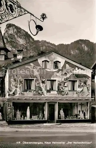 Oberammergau Haus Heinzeller Der Holzschnitzer Kat. Oberammergau