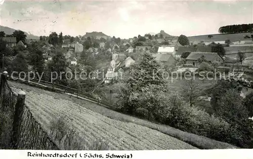 Reinhardtsdorf Bad Schandau Teilansicht  Kat. Reinhardtsdorf Schoena