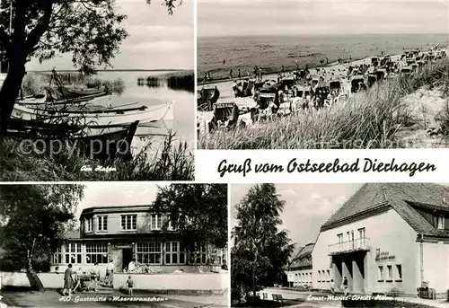 Dierhagen Ostseebad Hafen Gaststaette Meeresrauschen Kat. Dierhagen Ostseebad