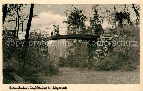 Pankow Teufelsbruecke Buergerpark Kat. Berlin