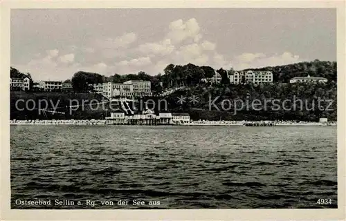 Sellin Ruegen Seebruecke Strand Steilufer Kat. Sellin Ostseebad