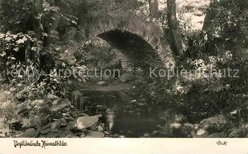 Vogtland Region Schafbruecke Kemnitzbachtal Kat. Bad Elster