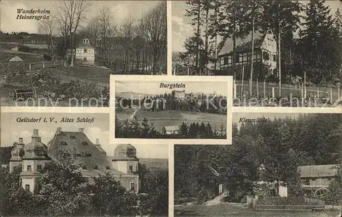 Burgstein Plauen Wanderheim Heinersgruen Burgstein Geilsdorf Altes Schloss Kienmuehle Kat. Burgstein Plauen