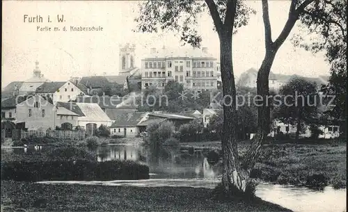 Furth Wald Knabenschule  Kat. Furth im Wald