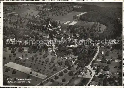 Schoenholzerswilen Fliegeraufnahme Kat. Schoenholzerswilen