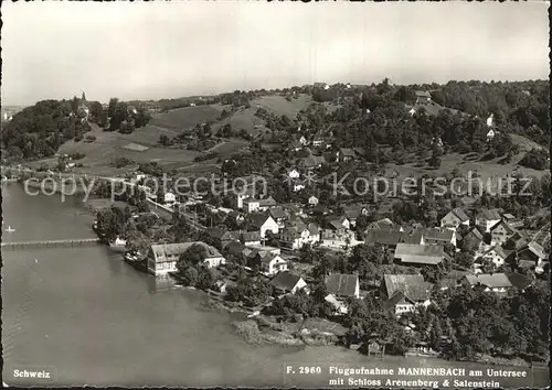 Mannenbach Untersee Flugaufnahme Schloss Arenenberg Salenstein