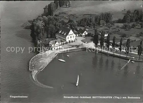 Bottighofen Strandhotel Schloessli Flugaufnahme Kat. Bottighofen