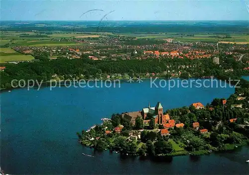 Ratzeburg Domhalbinsel Fliegeraufnahme Kat. Ratzeburg