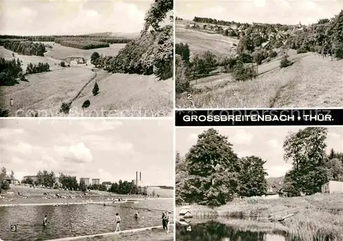 Grossbreitenbach Thueringen Wigandsmuehle mit Grundsbachtal Ortsansicht Bad Grundsmuehle Kat. Grossbreitenbach