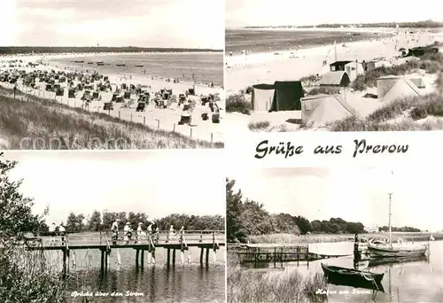 Prerow Ostseebad Strandansichten Fischerboote Kat. Darss