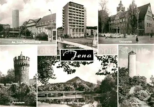 Jena Thueringen Hochhaus Pulverturm Hausberg Fuchsturm Ernst Thaelmann Ring 