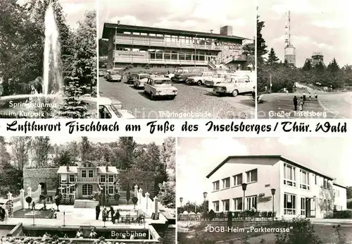 Inselsberg Schmalkalden Thueringerbaude Fischbach Bergbuehne Springbrunnen Kat. Schmalkalden