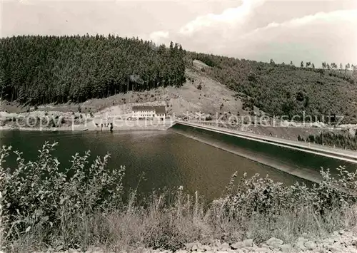 Luisenthal Ohratalsperre Sperrmauer Stausee Kat. Luisenthal Thueringen