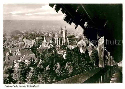 Esslingen Neckar Blick von der Burgtreppe Kat. Esslingen am Neckar