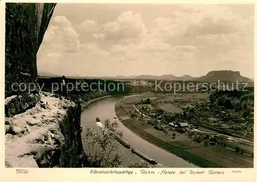 Rathen Saechsische Schweiz Elbsandsteingebirge  Kat. Rathen Sachsen