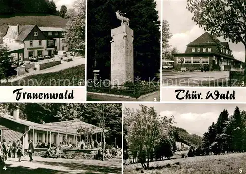 Frauenwald Thueringen Gaststaette Fraubachmuehle Monument Bahnhofsgaststaette Kat. Frauenwald