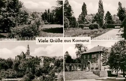 Kamenz Sachsen Rosengarten Kirche Lessinghaus  Kat. Kamenz