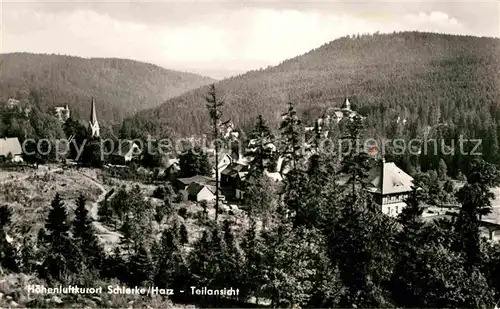 Schierke Harz Panorama Kirche Hoehenluftkurort Kat. Schierke Brocken